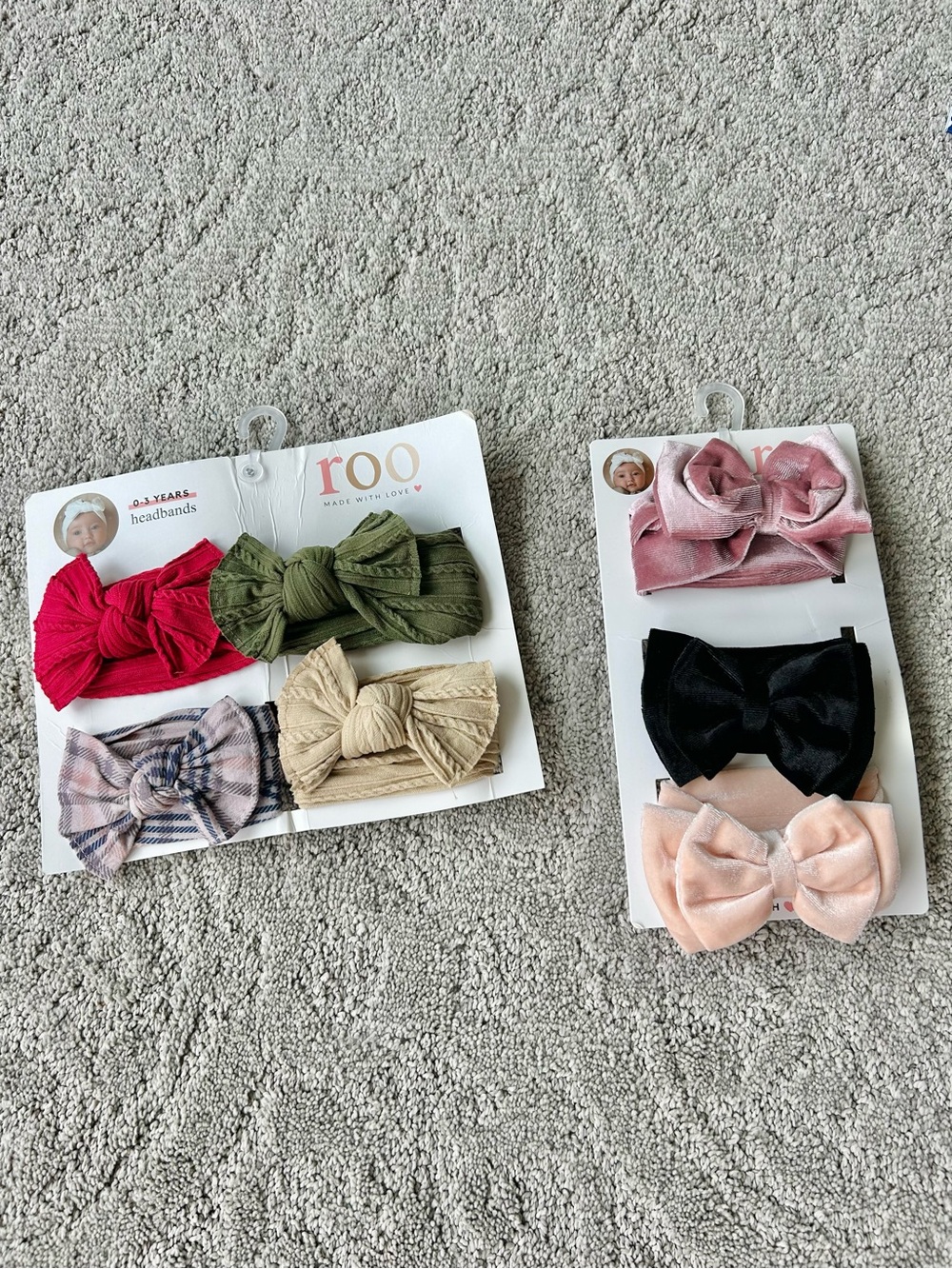 🎀 Girl Bow Headbands Set NWT - Multi-Color